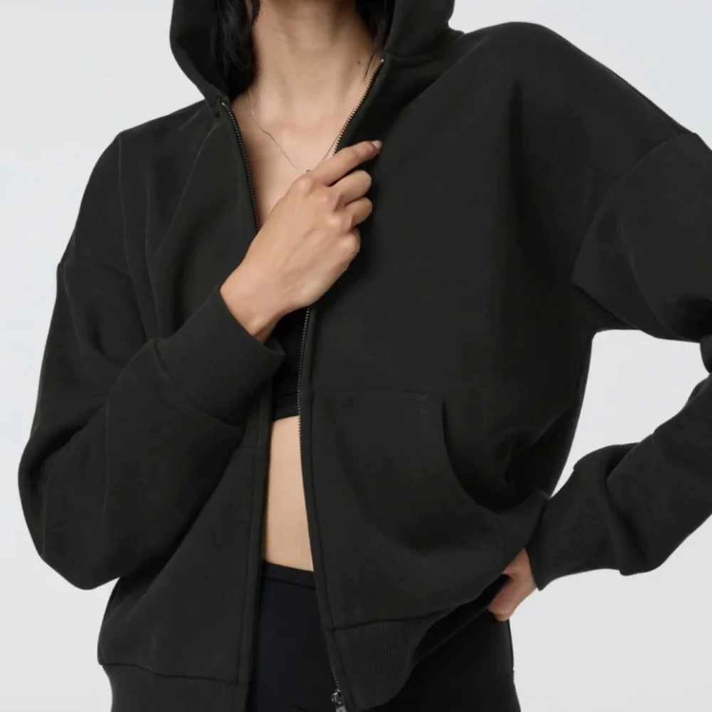 Vuori Restore Full Zip Hoodie (Black (Washed), XL) - Picture 4 of 10